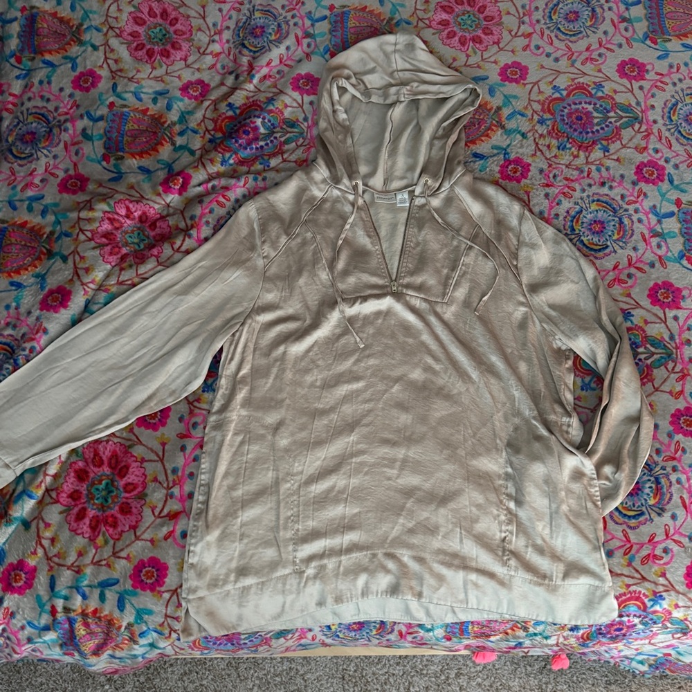 Zenergy by Chico’s Beige Women's Hoodie